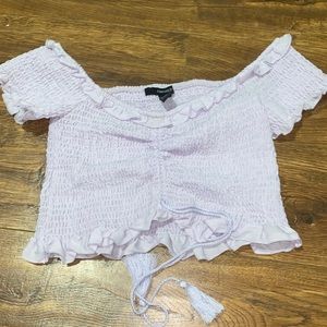 lavender crop top